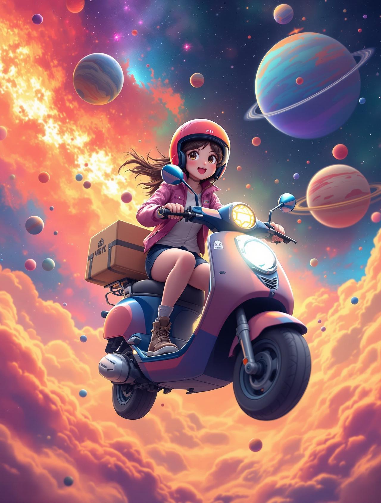 AI魔改 - 星际快递员 - 科幻喜剧